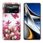 For Xiaomi Poco X4 Pro 5G 2.0mm Airbag Shockproof TPU Phone Case(Dancing Butterflies) - 1