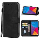 For Itel P13 Leather Phone Case(Black) - 1