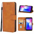 For Tecno Pop 2 Power Leather Phone Case(Brown) - 1