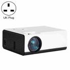 T01 800x480 2200 Lumens Mini LCD Digital Projector, Android Version, UK Plug(White Black) - 1