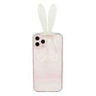 Luminous Bunny Ear Holder TPU Phone Case For iPhone 13 Pro(Transparent) - 1