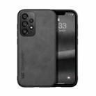 For Samsung Galaxy A33 5G Skin Feel Magnetic Leather Back Phone Case(Graphite Grey) - 1