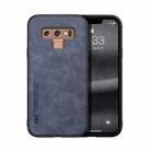 For Samsung Galaxy Note9 Skin Feel Magnetic Leather Back Phone Case(Blue) - 1