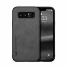 For Samsung Galaxy Note8 Skin Feel Magnetic Leather Back Phone Case(Graphite Grey) - 1
