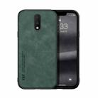 For OnePlus 7 Skin Feel Magnetic Leather Back Phone Case(Green) - 1
