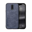 For OnePlus 7 Skin Feel Magnetic Leather Back Phone Case(Blue) - 1