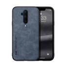 For OnePlus 7 Pro Skin Feel Magnetic Leather Back Phone Case(Blue) - 1