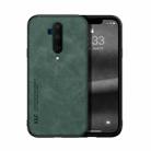 For OnePlus 7T Pro Skin Feel Magnetic Leather Back Phone Case(Green) - 1