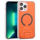 Mutural Jiane Series MagSafe Magnetic Phone Case For iPhone 13 Pro Max(Orange) - 1