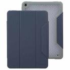 For iPad 10.2 / iPad Pro 10.5 Mutural Yagao Series PC Horizontal Flip Leather Tablet Case(Blue) - 1