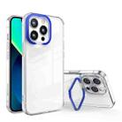 For iPhone 11 Transparent Invisible Bracket Shockproof Phone Case (Royal Blue) - 1