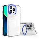 For iPhone 13 Pro Max Transparent Invisible Bracket Shockproof Phone Case (Royal Blue) - 1