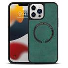 For iPhone 13 Pro Lambskin Texture MagSafe Magnetic Phone Case (Dark Green) - 1