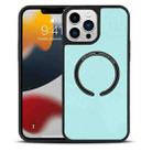 For iPhone 12 Pro Lambskin Texture MagSafe Magnetic Phone Case(Mint Green) - 1