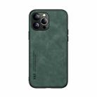 For iPhone 13 Pro Max Skin Feel Magnetic Leather Back Phone Case (Green) - 2