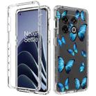 For OnePlus 10 Pro PC+TPU Transparent Painted Phone Case(Butterflies) - 1