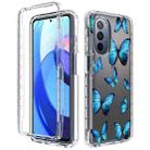 For Motorola Moto G Stylus 5G 2022 PC+TPU Transparent Painted Phone Case(Butterflies) - 1