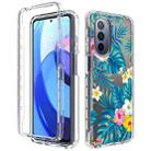 For Motorola Moto G Stylus 5G 2022 PC+TPU Transparent Painted Phone Case(Banana Leaf) - 1