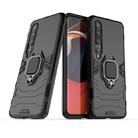 For Xiaomi 10 Shockproof PC + TPU Protective Case with Magnetic Ring Holder(Black) - 1