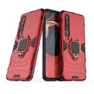 For Xiaomi 10 Shockproof PC + TPU Protective Case with Magnetic Ring Holder(Red) - 1