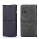 For Motorola Moto G Power 2022 Cow Texture Magnetic Horizontal Flip Leather Phone Case(Black) - 1