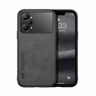 For OPPO K10 Pro Skin Feel Magnetic Leather Back Phone Case(Dark Grey) - 1