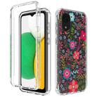 For Samsung Galaxy A03 Core PC+TPU Transparent Painted Phone Case(Small Floral) - 1