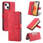 For iPhone 14 AZNS Dream Second Generation Skin Feel PU+TPU Horizontal Flip Leather Phone Case (Red) - 1