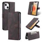 For iPhone 14 AZNS Dream Second Generation Skin Feel PU+TPU Horizontal Flip Leather Phone Case (Coffee) - 1