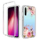 For Xiaomi Redmi Note 8 PC+TPU Transparent Painted Phone Case(Pink Rose) - 1