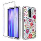 For Xiaomi Redmi Note 8 Pro PC+TPU Transparent Painted Phone Case(Small Floral) - 1