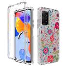 For Xiaomi Redmi Note 11 Pro PC+TPU Transparent Painted Phone Case(Small Floral) - 1