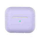 Wireless Earphone Silicone Protective Case For AirPods 3(Light Purple) - 1