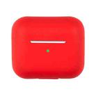 Wireless Earphone Silicone Protective Case For AirPods 3(Red) - 1