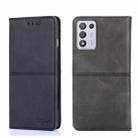 For OPPO K9s/Realme Q3s Cow Texture Magnetic Horizontal Flip Leather Phone Case(Black) - 1