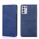 For OPPO K9s/Realme Q3s Cow Texture Magnetic Horizontal Flip Leather Phone Case(Blue) - 1