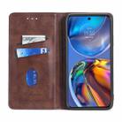 For OPPO Reno6 5G Cow Texture Magnetic Horizontal Flip Leather Phone Case(Blue) - 5