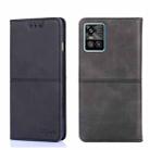 For vivo S10/S10 Pro Cow Texture Magnetic Horizontal Flip Leather Phone Case(Black) - 1
