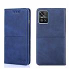 For vivo S10/S10 Pro Cow Texture Magnetic Horizontal Flip Leather Phone Case(Blue) - 1