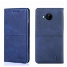 For Nokia C20 Plus Cow Texture Magnetic Horizontal Flip Leather Phone Case(Blue) - 1