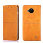 For Nokia C20 Plus Cow Texture Magnetic Horizontal Flip Leather Phone Case(Light Brown) - 1