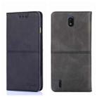 For Nokia C01 Plus/C1 2nd Editon Cow Texture Magnetic Horizontal Flip Leather Phone Case(Black) - 1