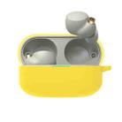 For Sony WF-1000XM4 Wireless Earphone Silicone Protective Case(Yellow) - 1