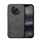 For Honor X30 5G Skin Feel Magnetic Leather Back Phone Case(Dark Grey) - 1