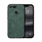 For Honor V20 Skin Feel Magnetic Leather Back Phone Case(Green) - 1