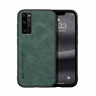 For Honor 30 Pro Skin Feel Magnetic Leather Back Phone Case(Green) - 1