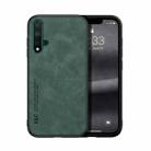 For Honor 20 Skin Feel Magnetic Leather Back Phone Case(Green) - 1