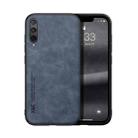 For Honor 9X Pro Skin Feel Magnetic Leather Back Phone Case(Blue) - 1