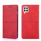 For Samsung Galaxy M12/F12 Cow Texture Magnetic Horizontal Flip Leather Phone Case(Red) - 1