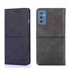 For Samsung Galaxy M52 5G Cow Texture Magnetic Horizontal Flip Leather Phone Case(Black) - 1